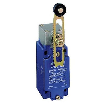 Heavy Duty Limit Switch, Adjustable Roller Lever, Rotary, 2NC/2NO, 10A at 240V AC MPN:XCKJ20541H7