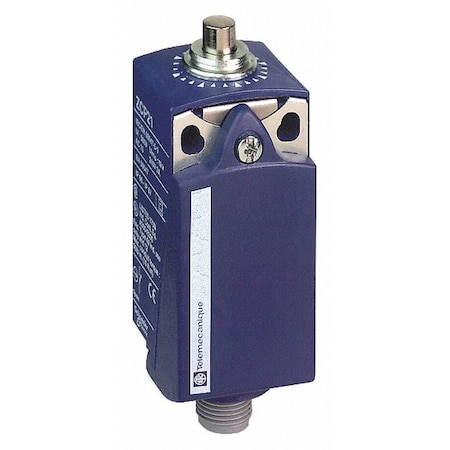 Limit Switch, Plunger, 1NC/1NO, 3A at 240V AC, Actuator Location: Top MPN:XCKP2110M12