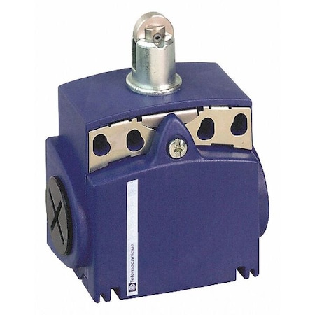 Limit switch, Plunger, Roller, 1NC/1NO, 10A at 240V AC, Actuator Location: Top MPN:XCKT2102N12