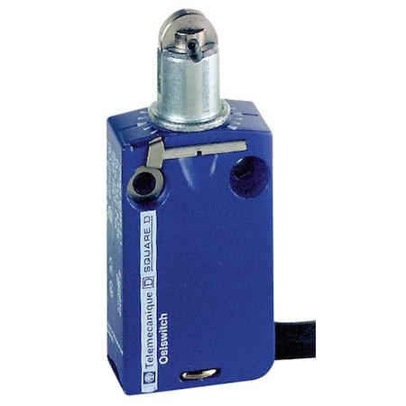 Limit Switch, Plunger, Roller, 1NC/1NO, 6A at 240V AC, Actuator Location: Top MPN:XCMD2102L5