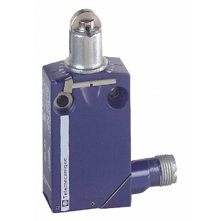 Limit Switch, Plunger, Roller, 1NC/1NO, 3A at 240V AC, Actuator Location: Top MPN:XCMD2102M12