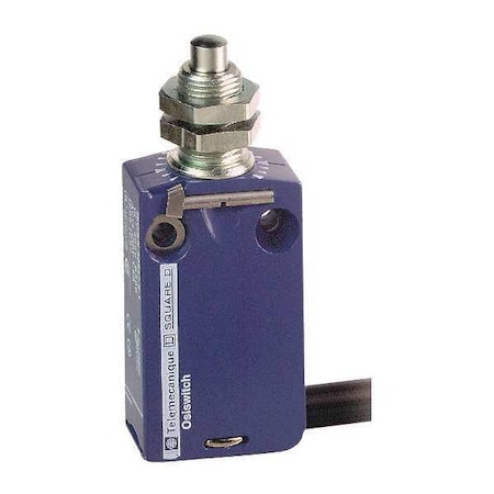Limit Switch, Plunger, 1NC/1NO, 6A at 240V AC, Actuator Location: Top MPN:XCMD21F0L2