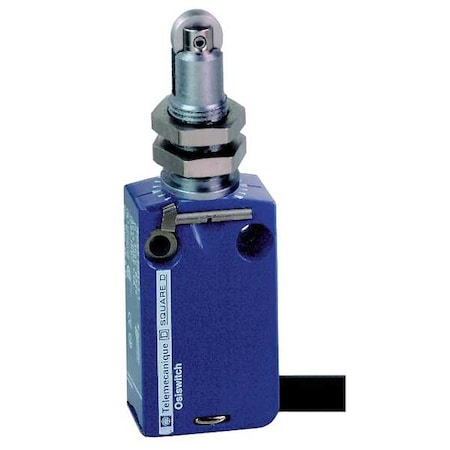 Limit Switch, Plunger, Roller, 1NC/1NO, 6A at 240V AC, Actuator Location: Top MPN:XCMD21F2L1