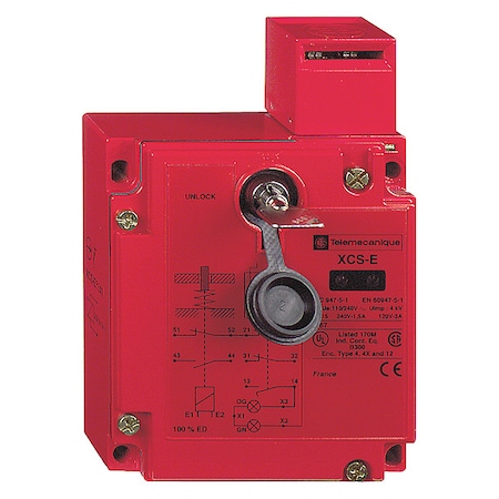 Safety Interlock Switch, Zamak, 1NO/2NC MPN:XCSE7311