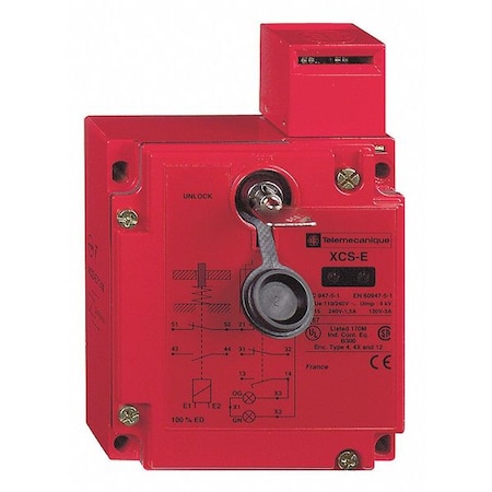2NC/1NO Safety Interlock Switch Nema 4, 4X, 12 IP 67 MPN:XCSE7333