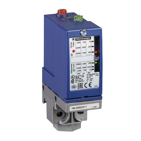 Pressure Switch, Standard, 1C/O, Steel MPN:XMLB010A2S11
