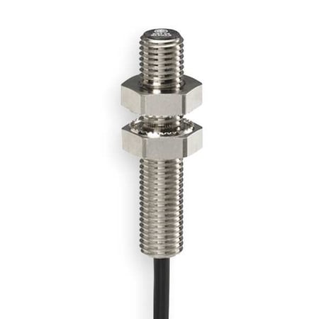 Cylindrical, Inductive Proximity Sensor, 8 mm Dia., Brass, M12, 3 Wires, Shielded MPN:XS108BLPAM12