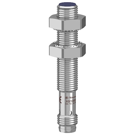 Cylindrical, Inductive Proximity Sensor, 8 mm Dia., Brass, M8, 3 Wires, Shielded MPN:XS108BLPAM8