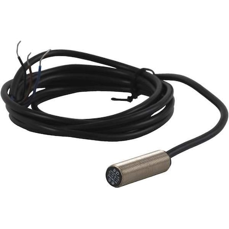 Cylindrical, Inductive Proximity Sensor, 12 mm Dia., Brass, 2 m, Bare Wire, 3 Wires, Shielded MPN:XS112BLNAL2