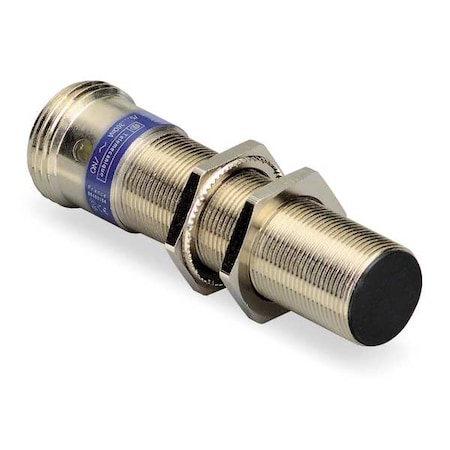 Cylindrical, Inductive Proximity Sensor, 18 mm Dia., Brass, M12, 3 Wires, Shielded MPN:XS118BLPAM12
