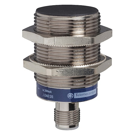 Cylindrical, Inductive Proximity Sensor, 36 mm Dia., Brass, M12, 3 Wires, Shielded MPN:XS130B3PAM12