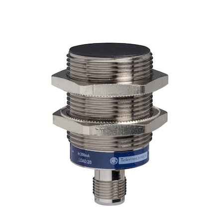 Cylindrical, Inductive Proximity Sensor, 36 mm Dia., Brass, M12, 3 Wires, Shielded MPN:XS130B3PBM12