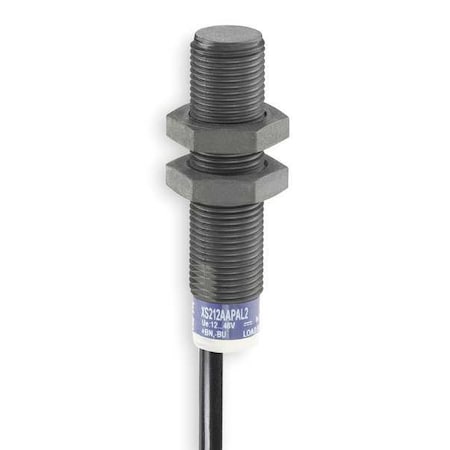 Cylindrical, Inductive Proximity Sensor, 12 mm Dia., PPS, M12, 3 Wires, Unshielded MPN:XS212AAPAM12