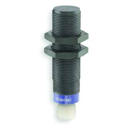 Cylindrical, Inductive Proximity Sensor, 18 mm Dia., PPS, 1/2 in Connector, 2 Wires, Unshielded MPN:XS218AAMAU20