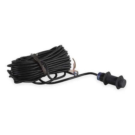 Cylindrical, Inductive Proximity Sensor, 18 mm Dia., PPS, 10 m, Bare Wire, 3 Wires, Unshielded MPN:XS218AAPAL10