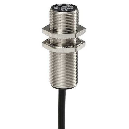 Cylindrical, Inductive Proximity Sensor, 18 mm Dia., Brass, 2 m, Bare Wire, 3 Wires, Unshielded MPN:XS218BLPAL2