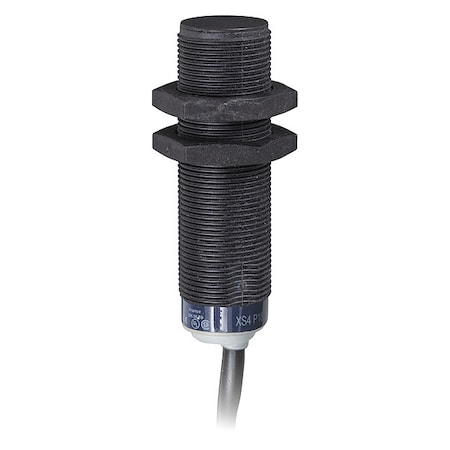 Cylindrical, Inductive Proximity Sensor, 24 mm Dia., PPS, 2 m, Bare Wire, 2 Wires, Shielded MPN:XS4P18MA230