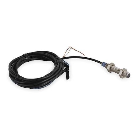 Cylindrical, Inductive Proximity Sensor, 8 mm Dia., Stainless Steel, 2 m, Bare Wire, 2 Wires, Shielded MPN:XS508B1DAL2