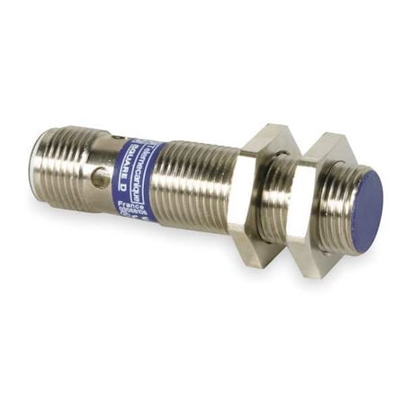 Cylindrical, Inductive Proximity Sensor, 12 mm Dia., Brass, M12, 3 Wires, Shielded MPN:XS512B1NAM12