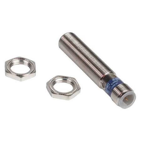 Cylindrical, Inductive Proximity Sensor, 12 mm Dia., Brass, M12, 3 Wires, Shielded MPN:XS512BLPAM12