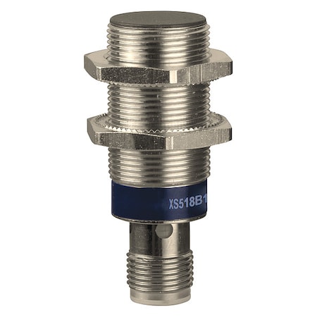 Cylindrical, Inductive Proximity Sensor, 24 mm Dia., Brass, M12, 2 Wires, Shielded MPN:XS518B1DAM12