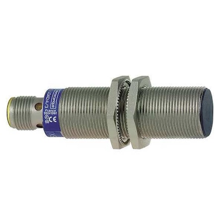 Cylindrical, Inductive Proximity Sensor, 18 mm Dia., Brass, M12, 3 Wires, Shielded MPN:XS518B1PBM12