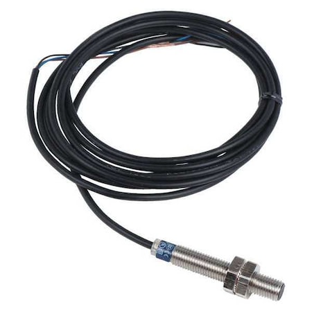 Cylindrical, Inductive Proximity Sensor, 8 mm Dia., Stainless Steel, 2 m, Bare Wire, 3 Wires, Shielded MPN:XS608B1PBL2
