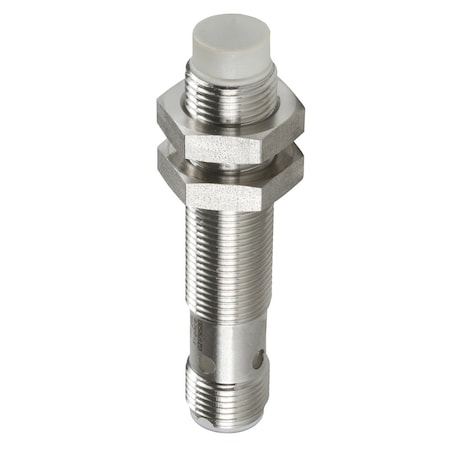 Cylindrical, Inductive Proximity Sensor, 17 mm Dia., Brass, 1/2 in Connector, 2 Wires, Shielded MPN:XS612B1MBU20