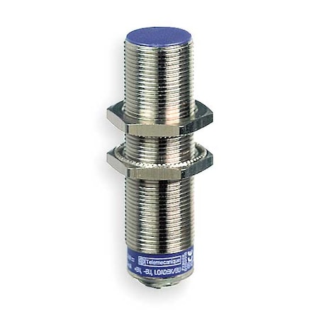 Cylindrical, Inductive Proximity Sensor, 18 mm Dia., Brass, 1/2 in Connector, 2 Wires, Shielded MPN:XS618B1MAU20