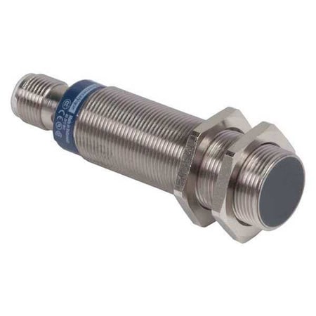 Cylindrical, Inductive Proximity Sensor, 18 mm Dia., Brass, M12, 3 Wires, Shielded MPN:XS618B1NBM12