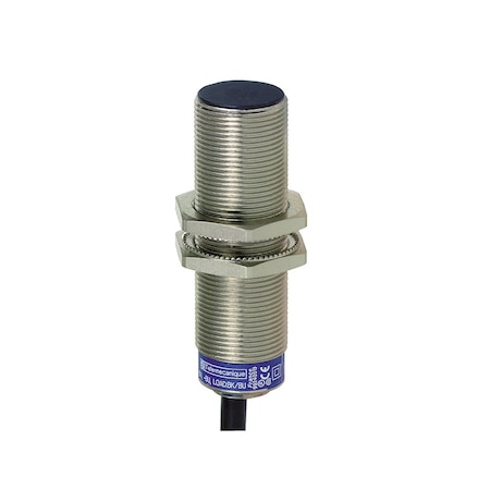 Cylindrical, Inductive Proximity Sensor, 24 mm Dia., Brass, 5 m, Bare Wire, 3 Wires, Shielded MPN:XS618B1PAL5