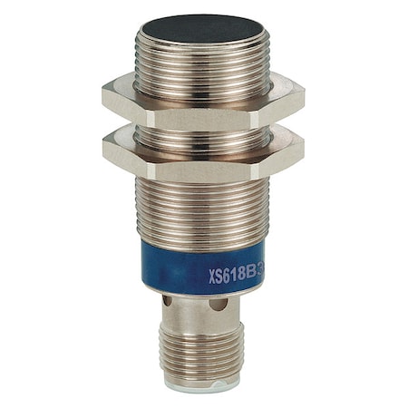 Cylindrical, Inductive Proximity Sensor, 24 mm Dia., Brass, M12, 2 Wires, Shielded MPN:XS618B3DBM12