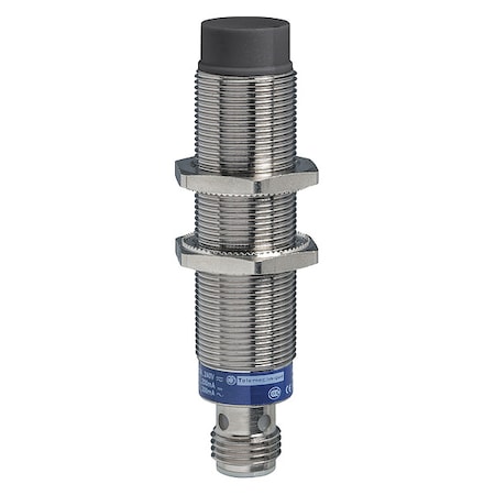 Cylindrical, Inductive Proximity Sensor, 24 mm Dia., Brass, M12, 3 Wires, Shielded MPN:XS618B4PAM12