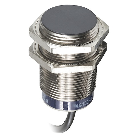 Cylindrical, Inductive Proximity Sensor, 36 mm Dia., Brass, 5 m, Bare Wire, 2 Wires, Shielded MPN:XS630B1MAL5