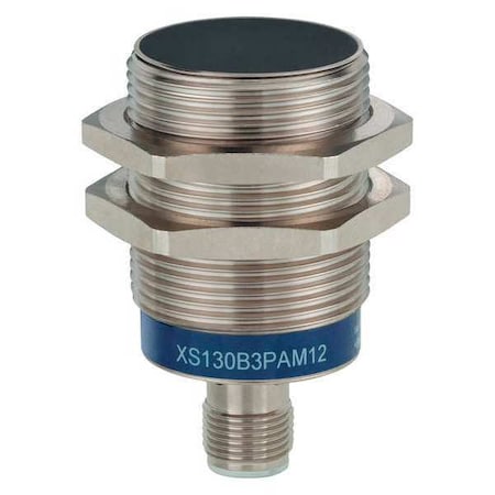 Cylindrical, Inductive Proximity Sensor, 30 mm Dia., Brass, M12, 3 Wires, Shielded MPN:XS630B1NAM12