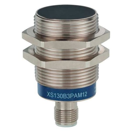 Cylindrical, Inductive Proximity Sensor, 30 mm Dia., Brass, M12, 3 Wires, Shielded MPN:XS630B1PAM12