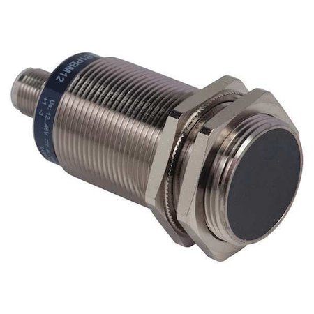 Cylindrical, Inductive Proximity Sensor, 30 mm Dia., Brass, M12, 3 Wires, Shielded MPN:XS630B1PBM12
