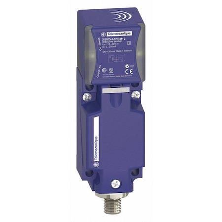 Inductive, Rectangular Proximity Sensor, PBT, M12, 4 Wires, Unshielded MPN:XS8C4A4PCM12