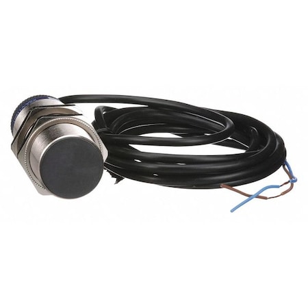 Cylindrical, Inductive Proximity Sensor, 30 mm Dia., Brass, 2 m, Bare Wire, 2 Wires, Unshielded MPN:XSAV11801