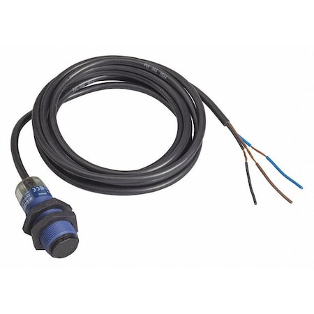 Through-Beam Photoelectric Sensor, Bare Wire, Right Angle, Cylindrical, PNP MPN:XUB2APBNL2R