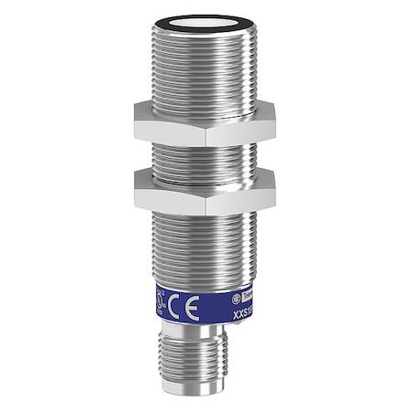 CylindricalUltrasonicSensor, SSteel, M12 MPN:XXS18S1PM12