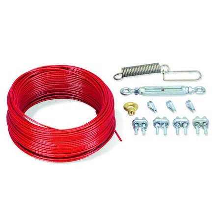 Cable Kit, Plastic Coated Steel, 164 ft. L MPN:XY2CZ9350