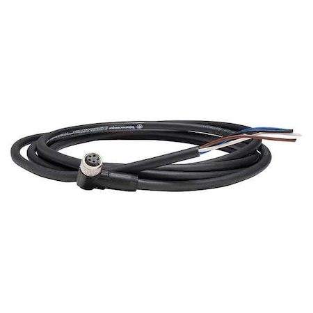 Cordset, 16.4 ft., Black, 250VAC/300VDC MPN:XZCP1041L5