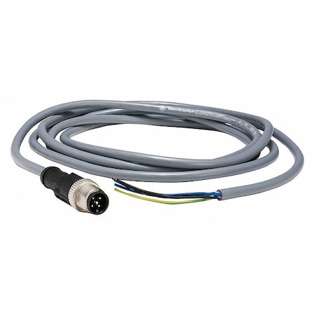 Cordset, 6.56 ft., Gray, 250VAC/300VDC MPN:XZCPV1564L2
