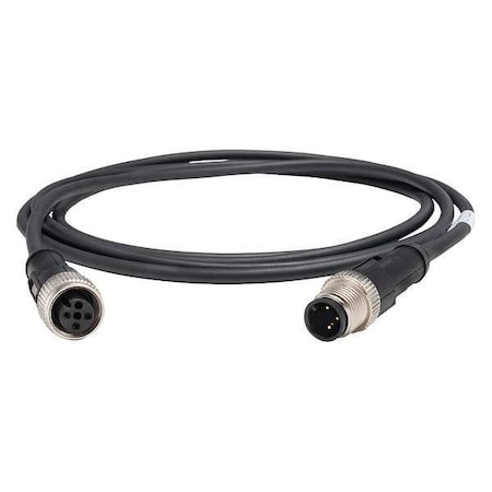 Cordset, 6.56 ft., Black, 250VAC/300VDC MPN:XZCR1511040A2