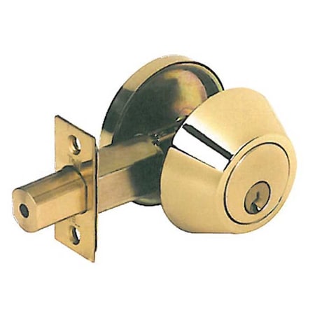 Single Cylinder Grade 2 Deadbolt, SCC Keyway, KA4, Bright Brass MPN:DB2060-SC-US3