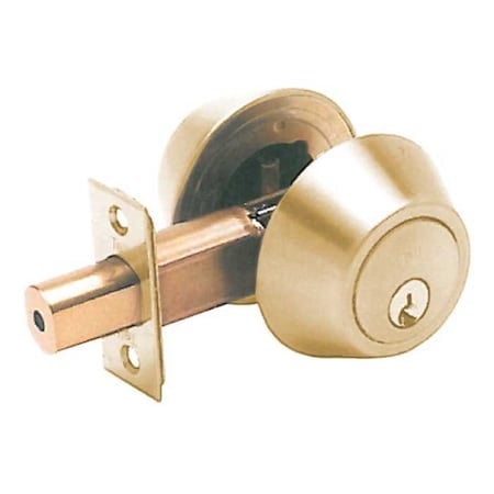 Double Cylinder Grade 2 Deadbolt, SCC Keyway, KA4, Bright Brass MPN:DB2062-SC-US3