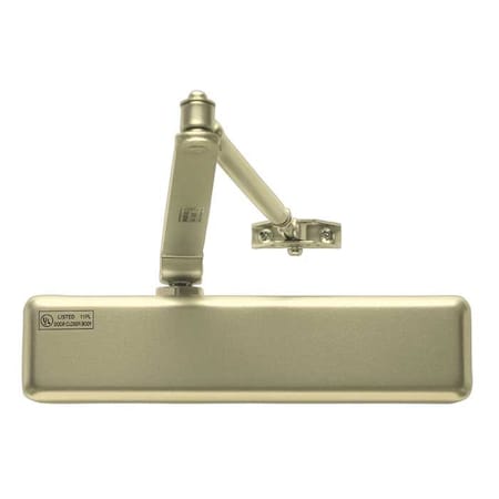 Door Closer, Aluminum Painted, Regular Arm, Adjustable Size 1-6, Full Plastic Cover MPN:DC7016-REG-AL