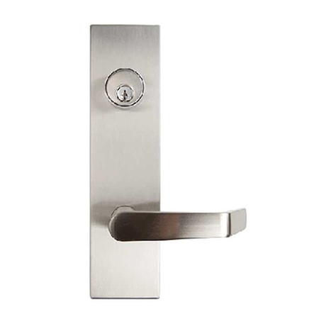 Pro Line Heavy Duty Exit Device Trim, Lever, Escutcheon, Entry, Satin Chrome MPN:EDELT53-HD-26D