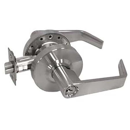 Grade 2 Cylindrical Lock, Storeroom, Lever, Satin Chrome, 2-3/4 Inch Backset, Conventional Cylinder MPN:LC2080-26D